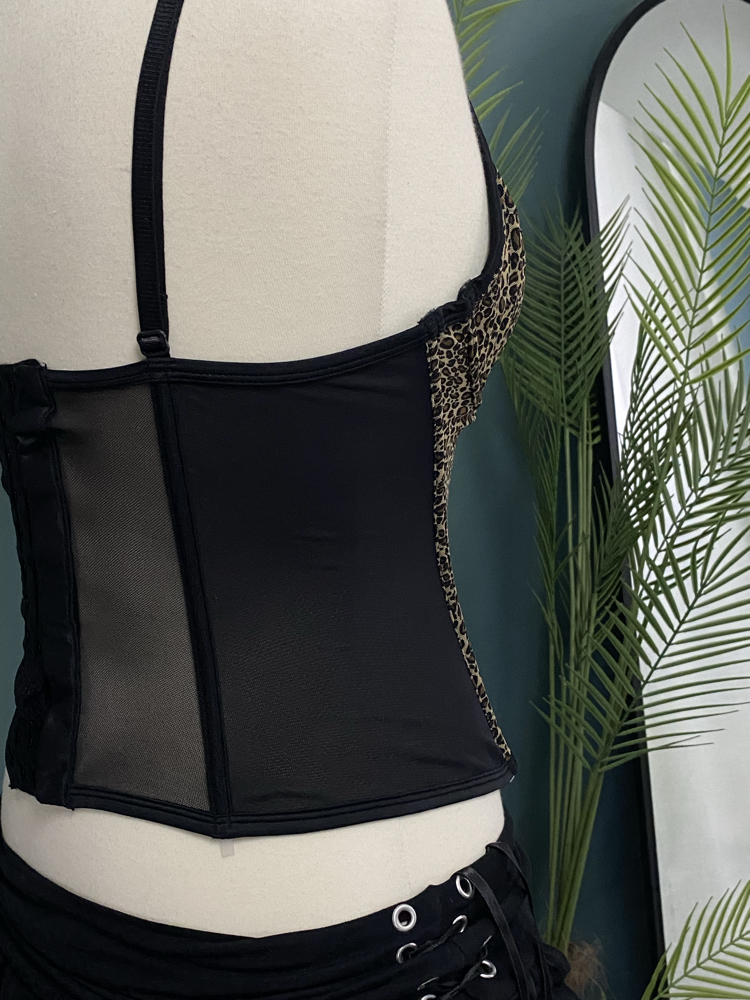 Leopard Corset Bustier 