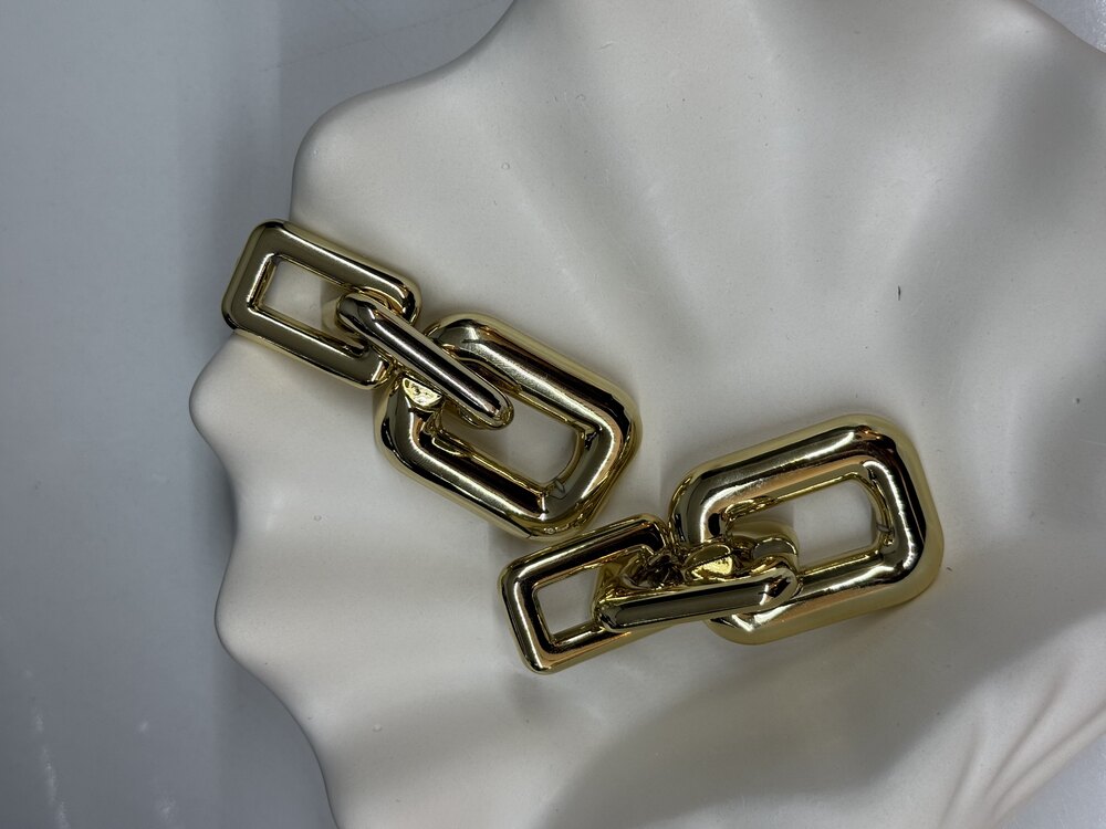 Uzun gold küpe