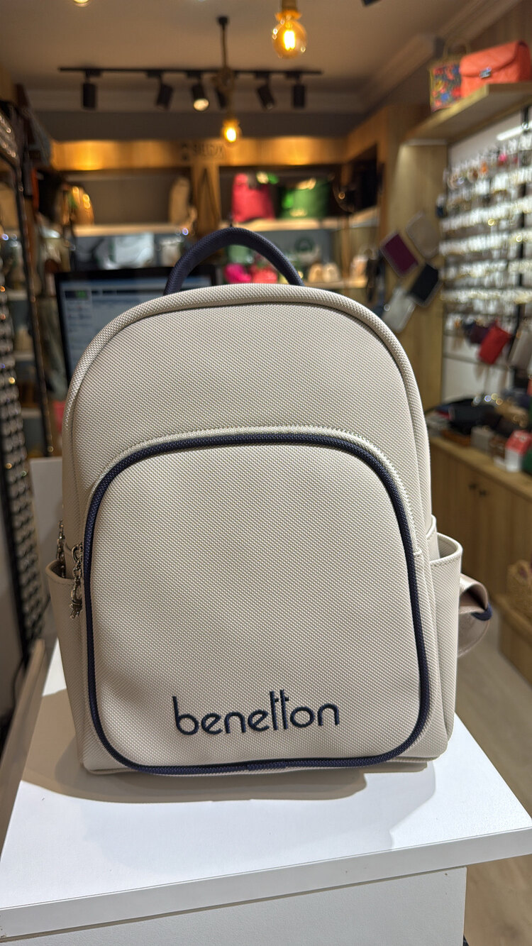 Benetton laci/camel sırt çantası bnt 1605