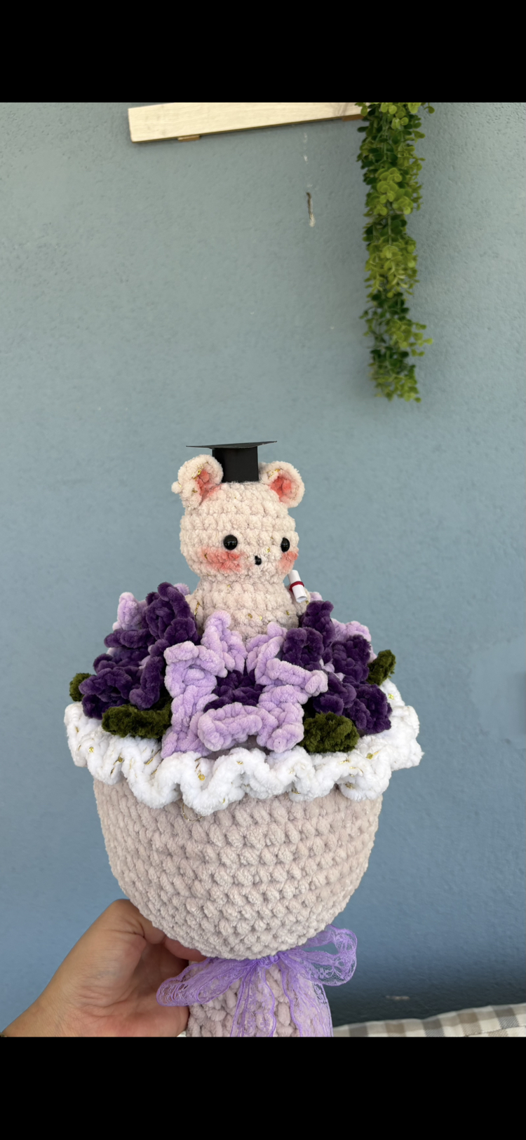 Peluş mezuniyet buketi