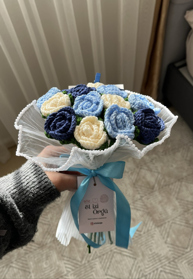 İncili Gül Buketi ( 15’li )