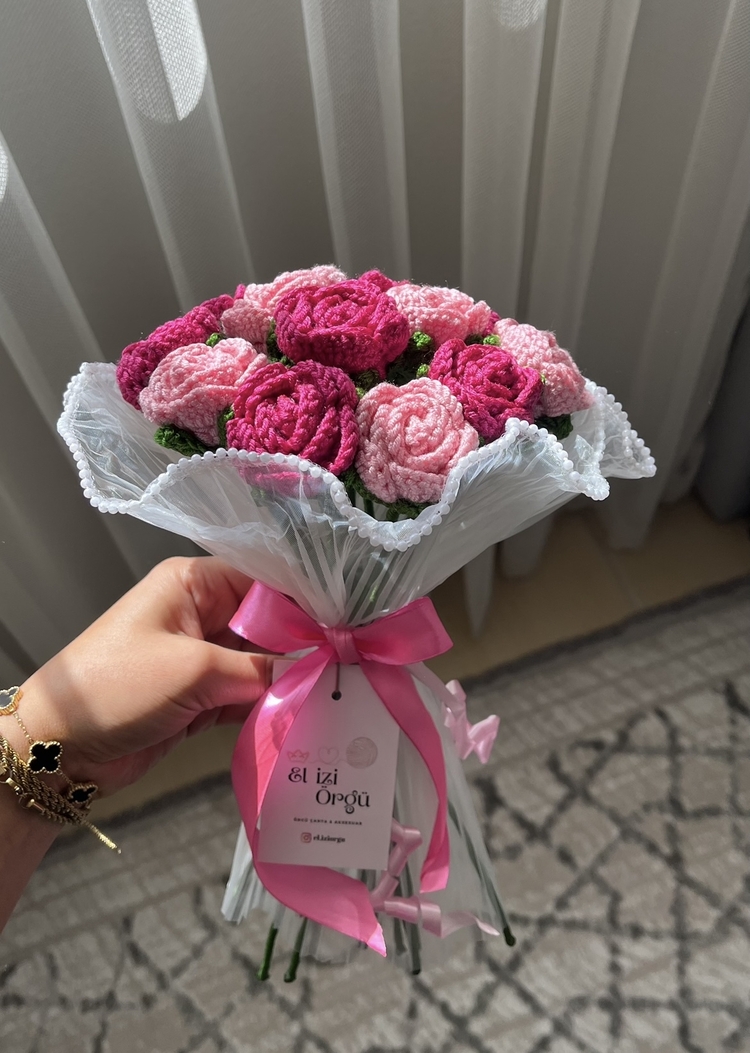 İncili Gül Buketi ( 15’li )