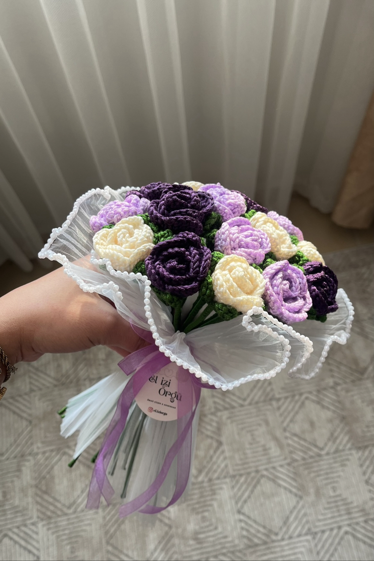 İncili Gül Buketi ( 15’li )