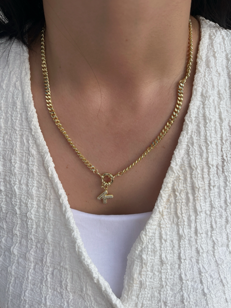 Premium seri tasarım 14k E harfi kolye 
