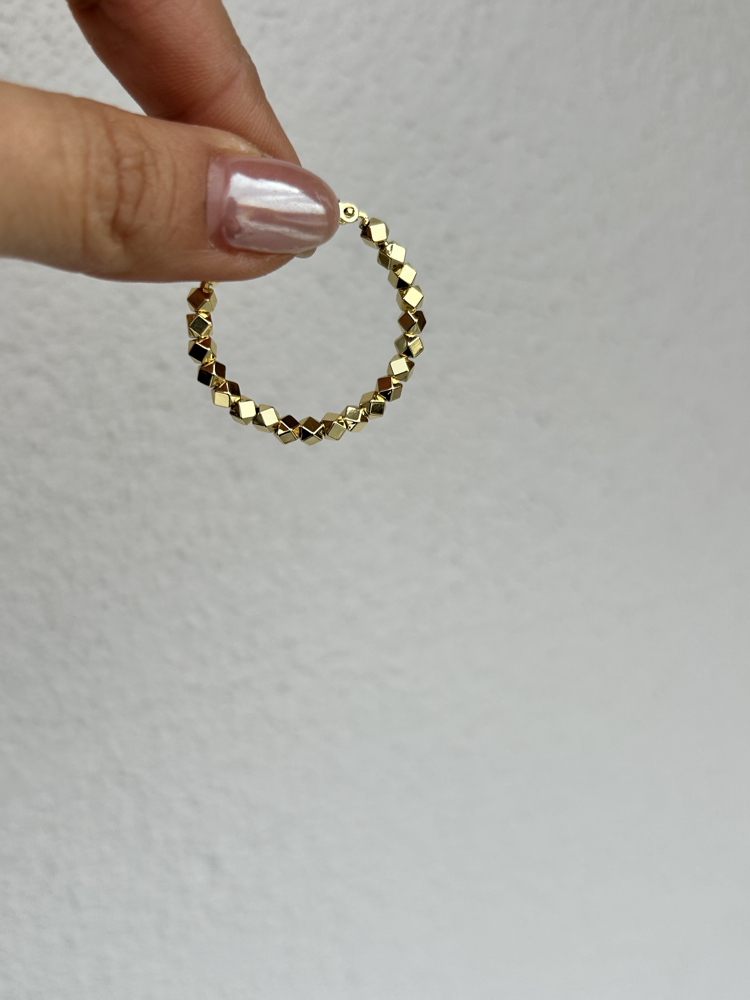Çelik küpe halka küpe (1₺ boyutunda)