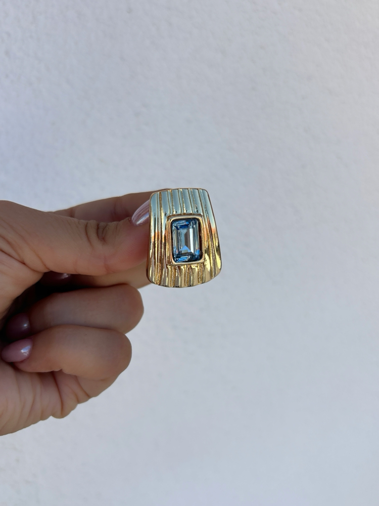 Premium tasarım küpe (mavi)