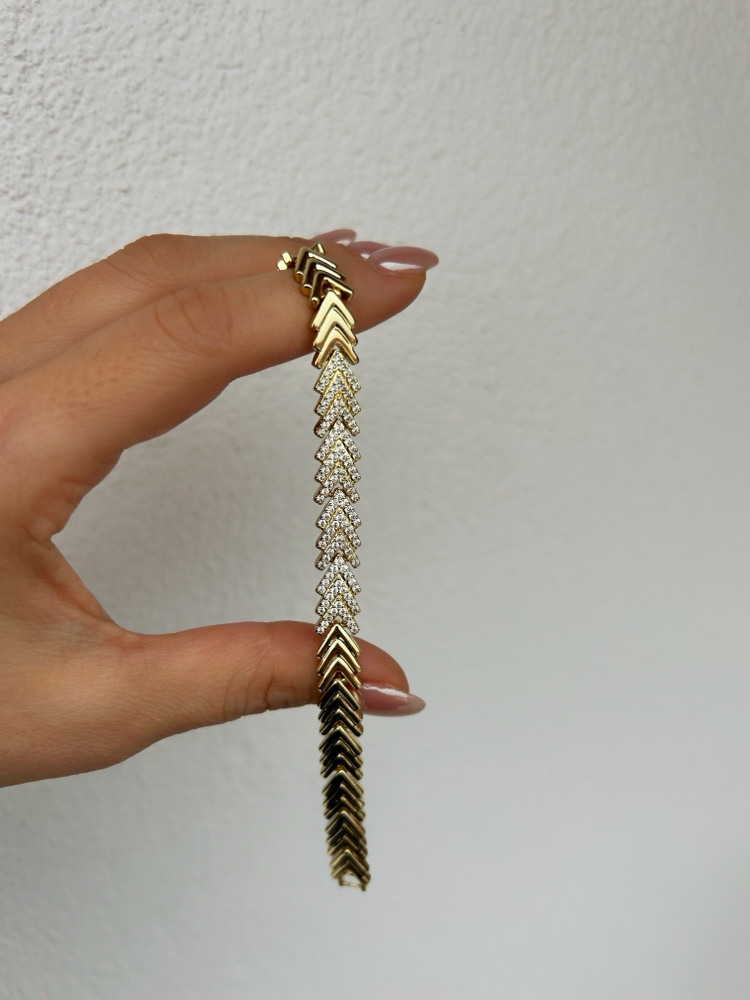 Özel seri 14k kuyumcu işçiliği bileklik 