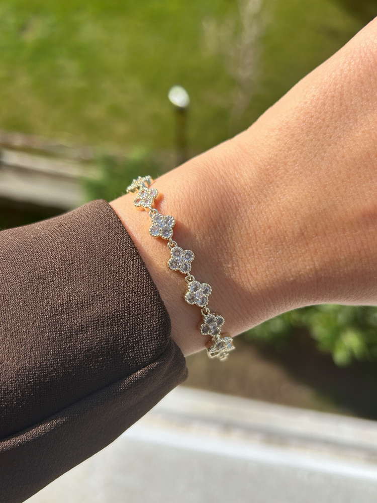 Premium seri 14k yonca bileklik