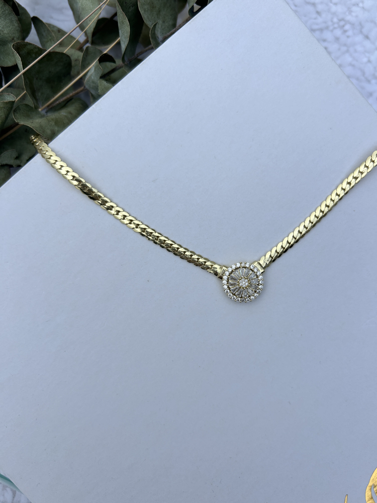 Altın kaplama 14k reis model kolye