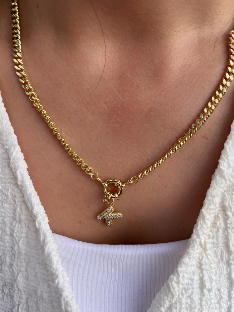 Premium seri tasarım 14k E harfi kolye 