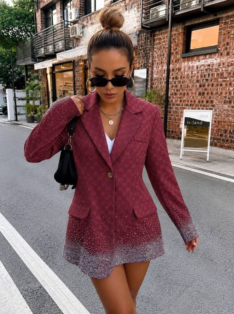 Işıltılı Blazer Elbise – Şehir Şıklığı