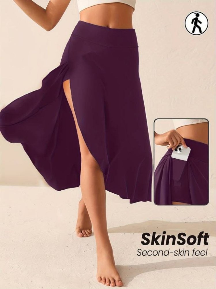 Cep Detaylı Taytlı Sandy Etek - SkinSoft Serisi