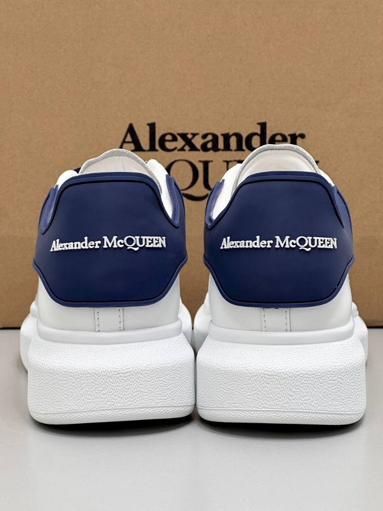 McQueen Erkek İthal Beyaz Lacivert İpli Spor Ayakkabı