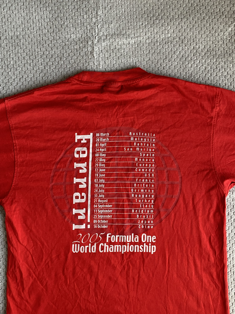 Vintage 2005 Ferrari World Champions Tee