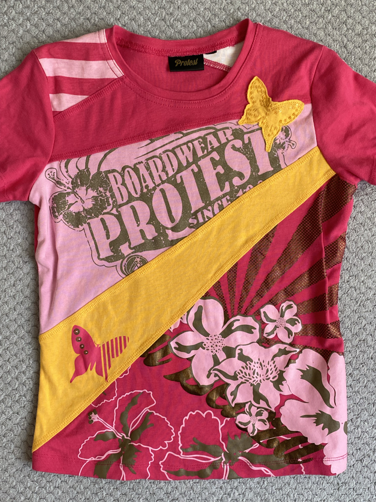 Vintage Y2K Protest Baby Tee