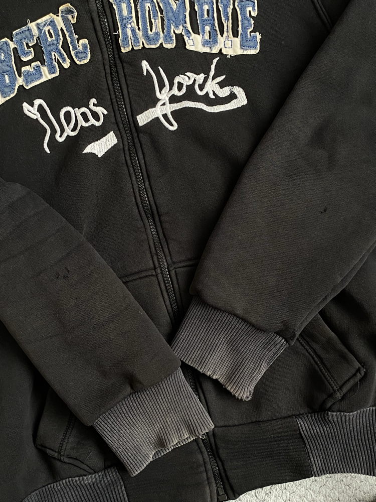 Vintage 2000s Fur Abercrombie Zip Hoodie