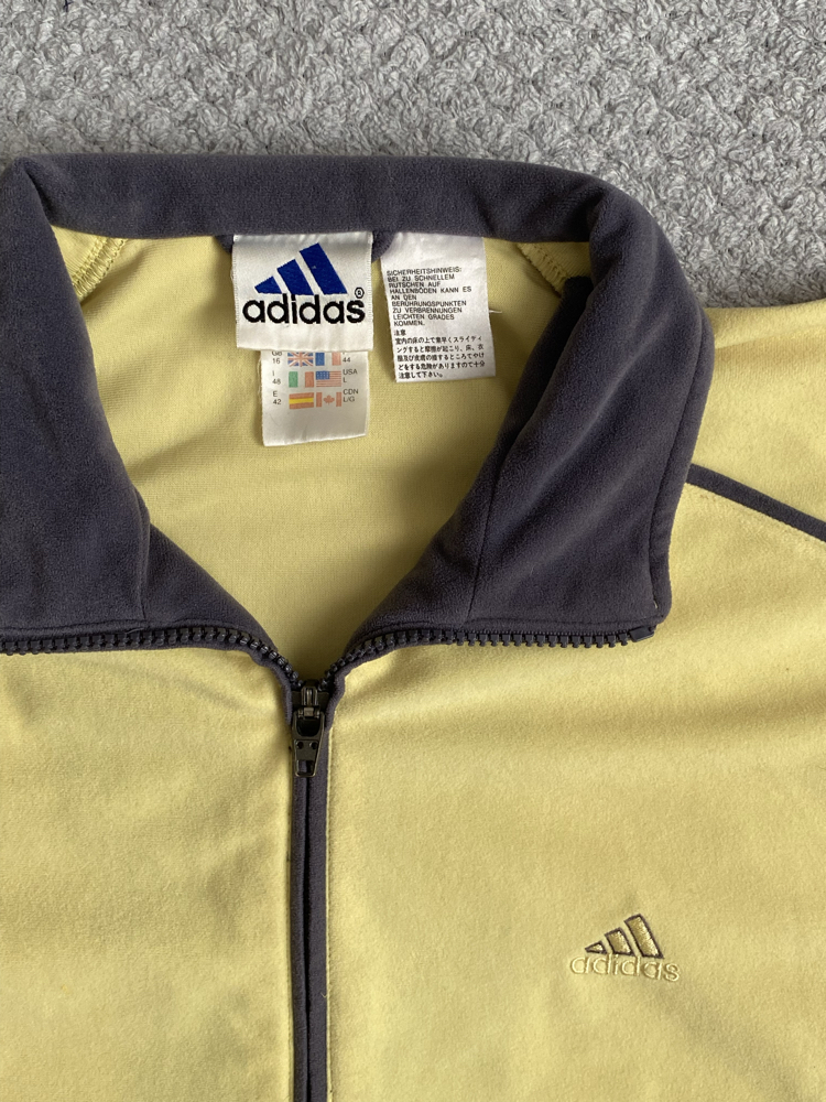 Vintage 90s Adidas Bomber Kadife Ceket
