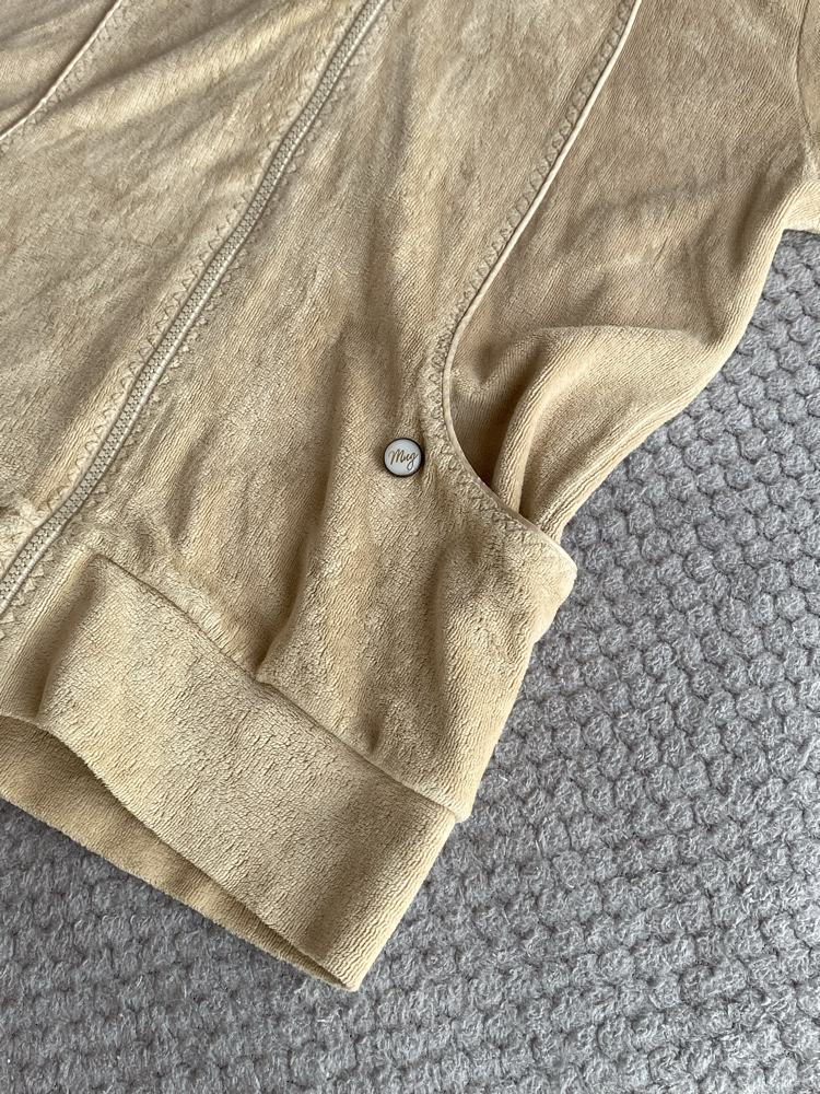 Vintage Y2K Baddie Fur Zip Kapüşonlu