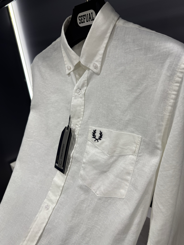 Fred Perry Premium Ham Keten Gömlek
