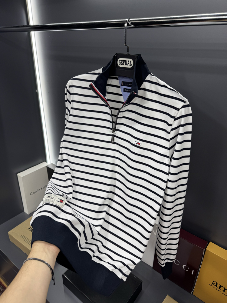 TH Premium Yarım Fermuar Sweatshirt