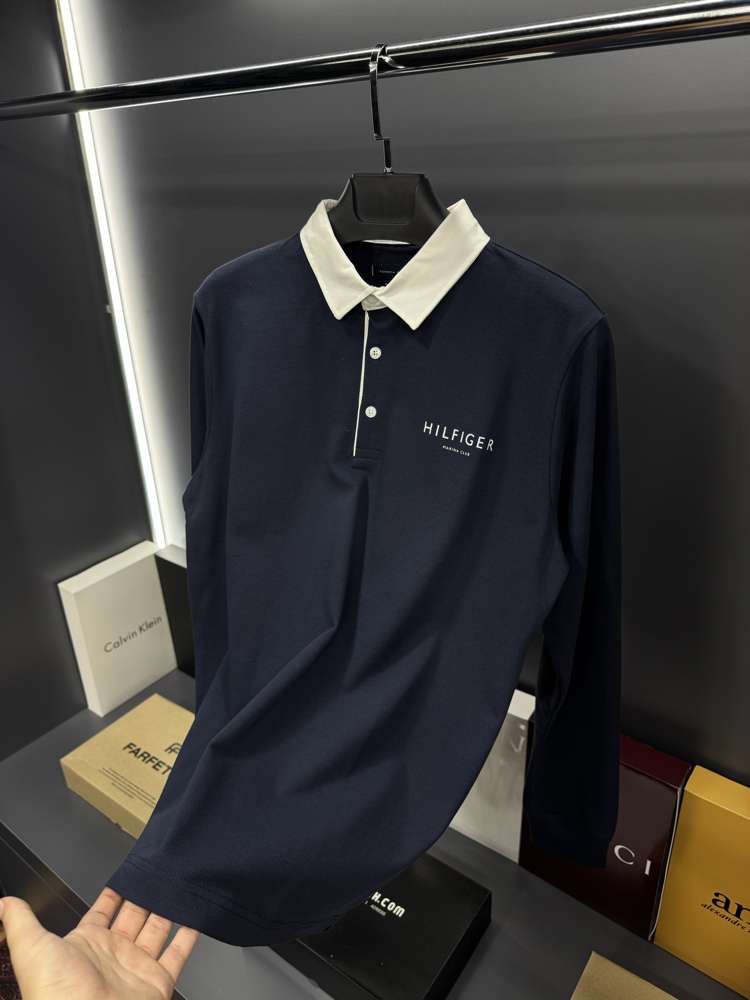 TH Premium Polo Yaka Sweatshirt (lacivert)