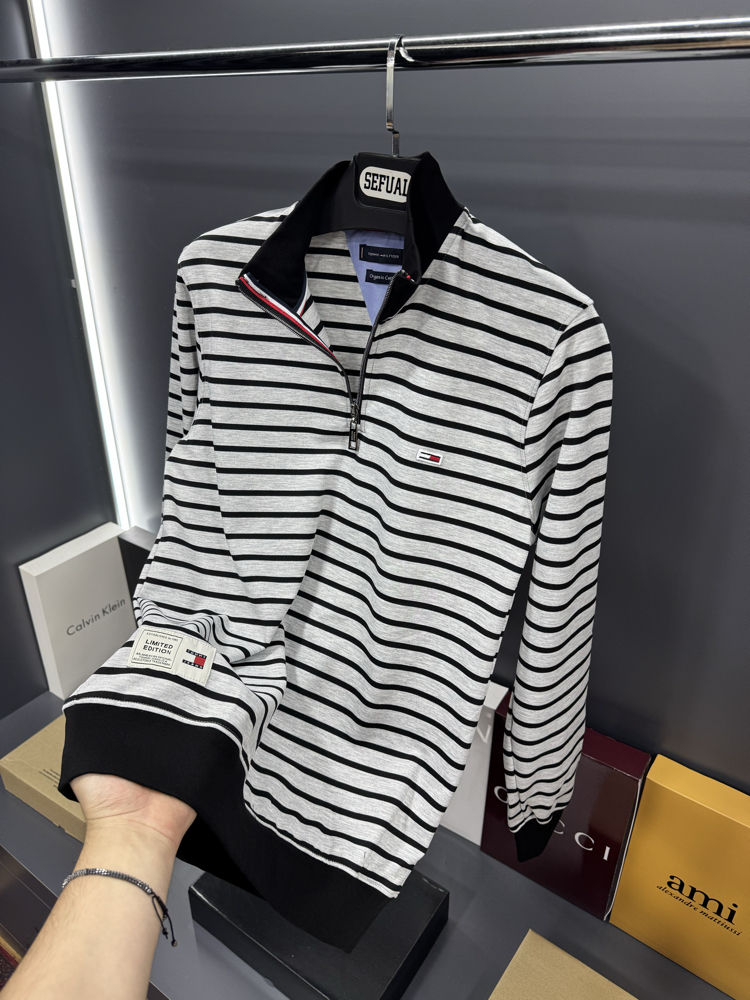 TH Premium Yarım Fermuar Sweatshirt