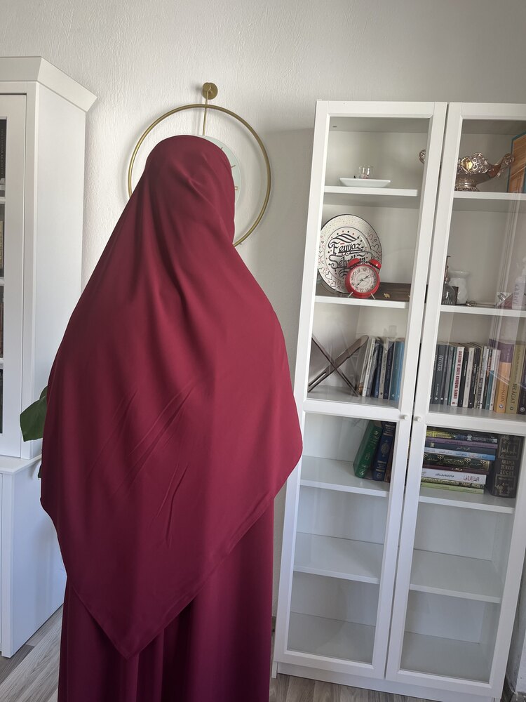 MEDİNE İPEĞİ BORDO ŞAL