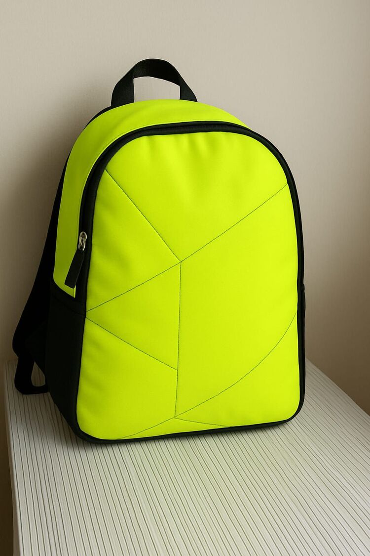 sirtcantasi neon sari yesil