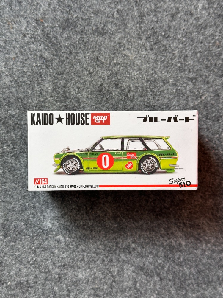 Mini Gt x Kaido House 164 Datsun KAIDO 510 Wagon OG Flo Yellow