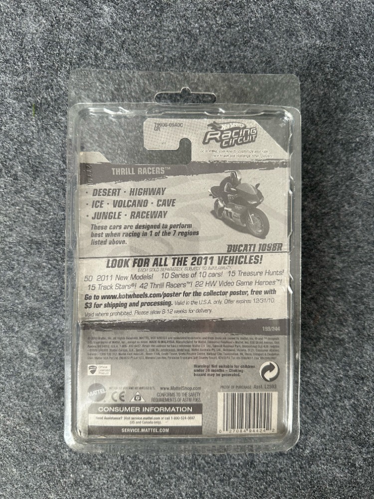 Hot Wheels Thrill Racers Ducati 1098R (2010)