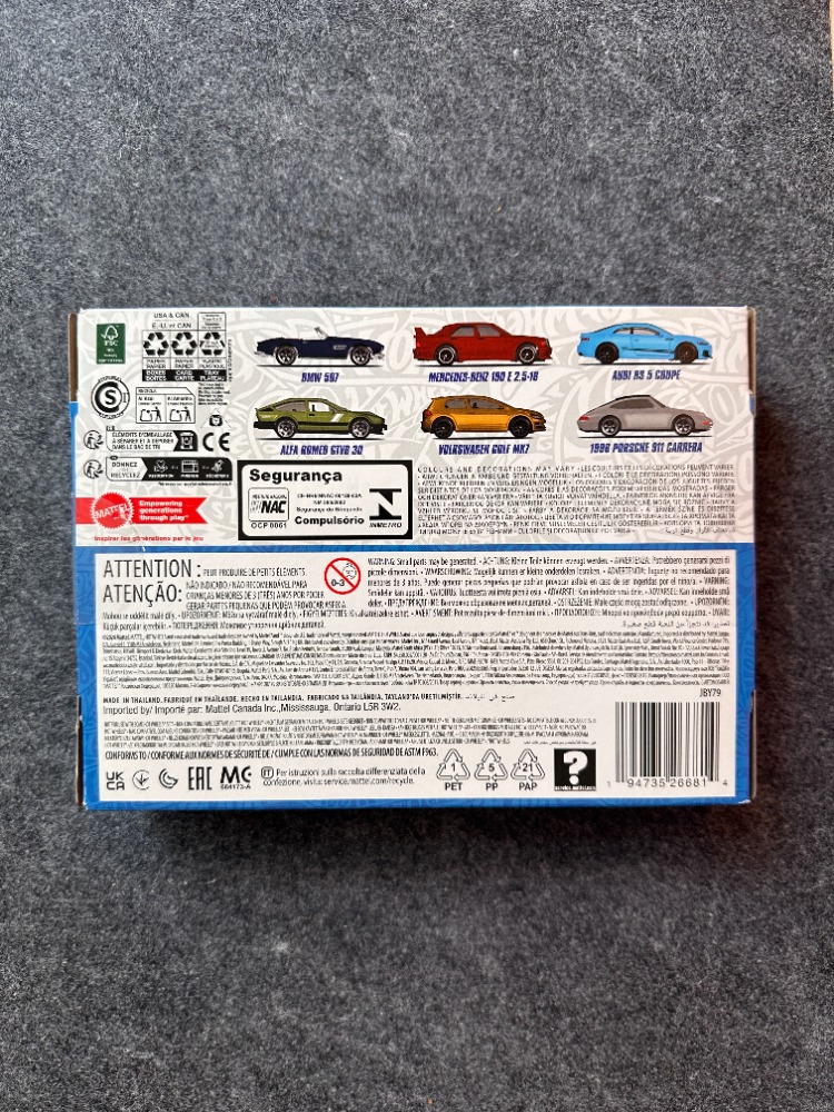 Hot Wheels Euro Style 6'lı Regular Set (2024)