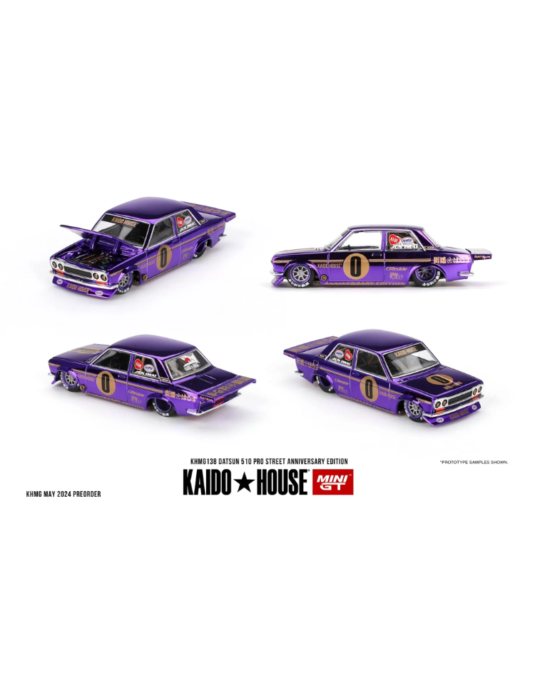 Mini GT x Kaido House 138 Datsun 510 Pro Street Anniversary Edition