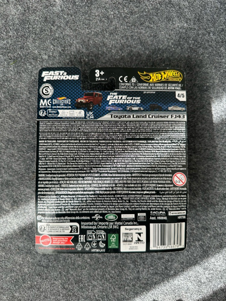Hot Wheels Toyota Land Cruiser FJ43 Fast & Furious Premium (2023)