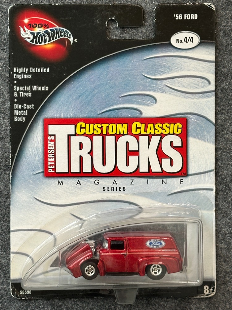 Hot Wheels 100% Petersen's Custom Classic Trucks Magazine Series '56 Ford Panel Truck (200