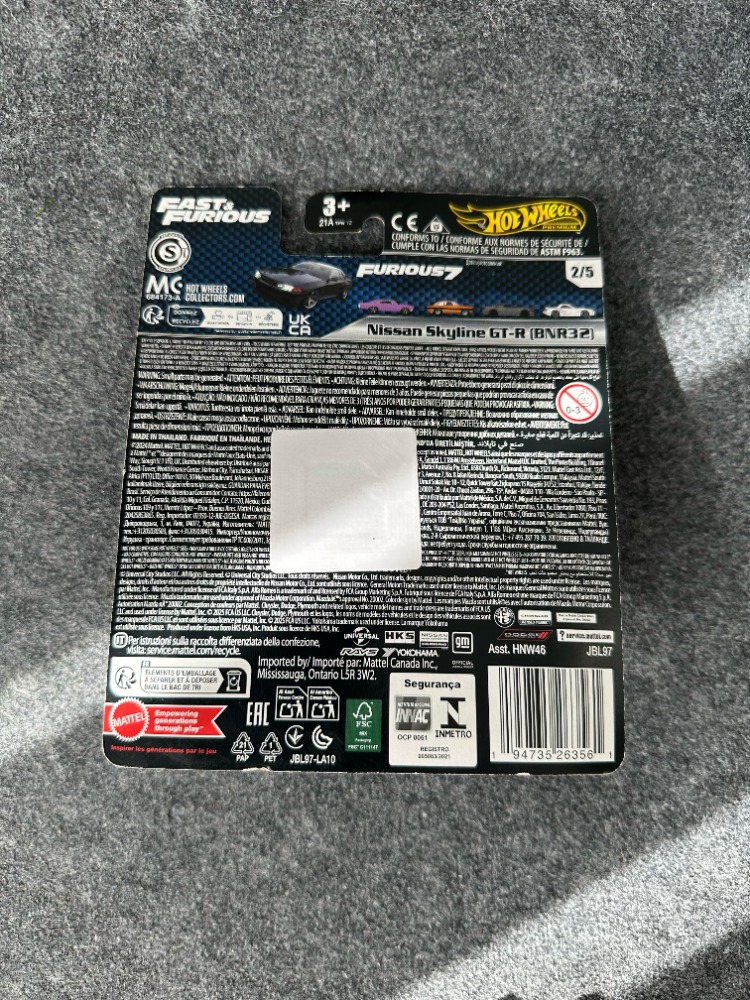 Hot Wheels Nissan Skyline GT-R (BNR32) Fast & Furious Premium (2024)