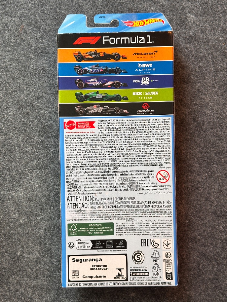 Hot Wheels Formula 1 5'li Regular Set