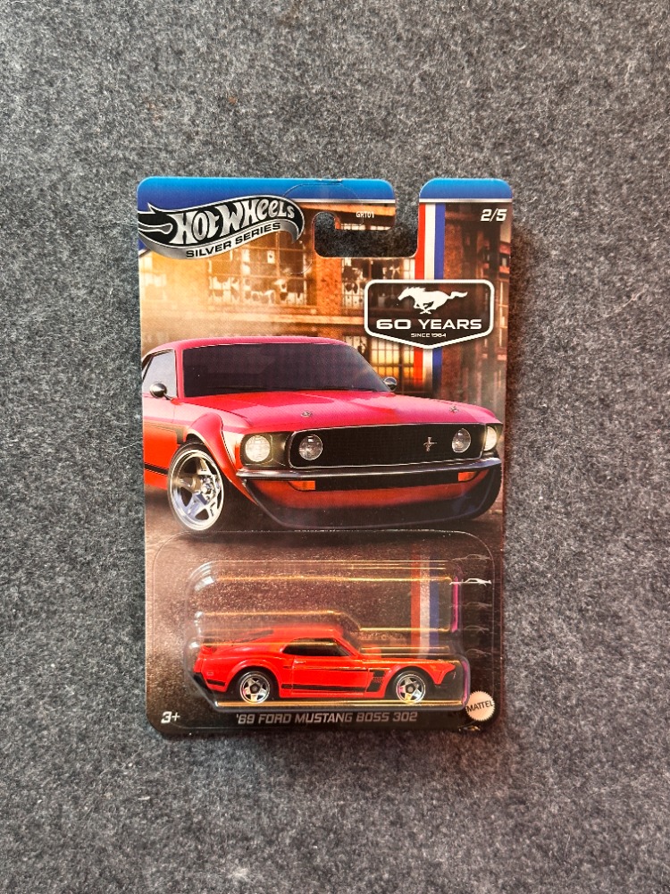 Hot Wheels Silver Series 60 Years Anniversary '69 Ford Mustang Boss 302 (2024)