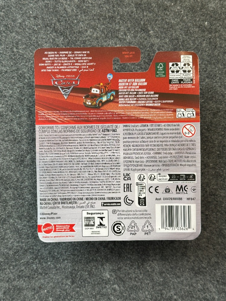 Disney Pixar Cars Mater With Balloon (2021)