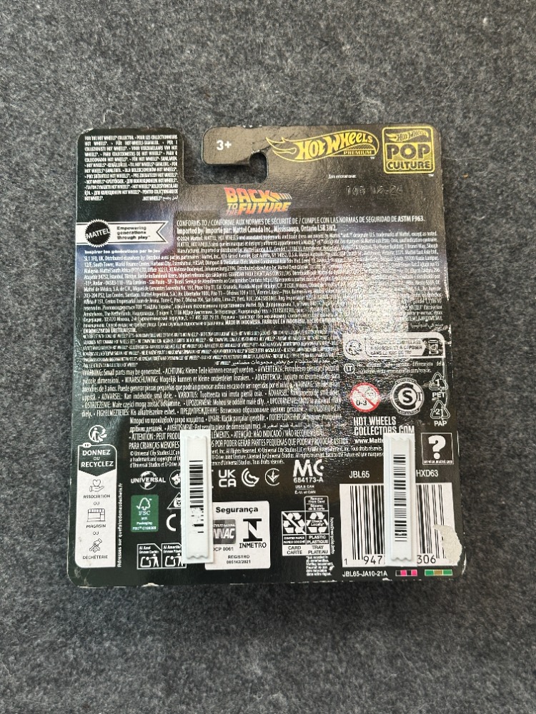 Hot Wheels Back To The Future DeLorean Time Machine Pop Culture Premium (2024)