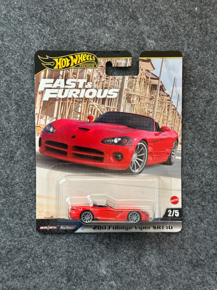 Hot Wheels 2003 Dodge Viper SRT 10 Fast & Furious Premium (2024)