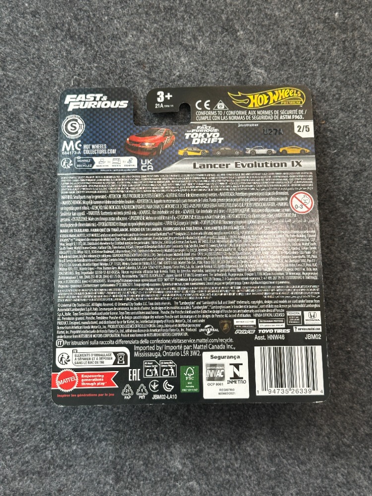 Hot Wheels Mitsubishi Lancer Evolution IX Fast & Furious Premium (2024)