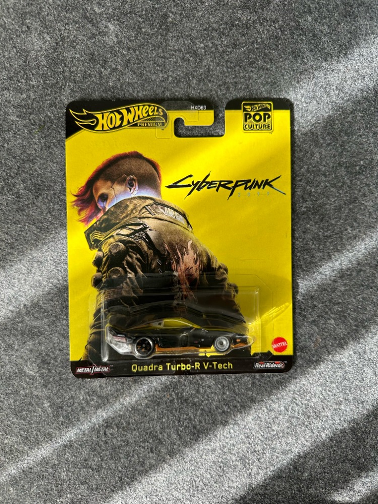 Hot Wheels Quadra Turbo-R V-Tech Cyberpunk Pop Culture Premium (2025)