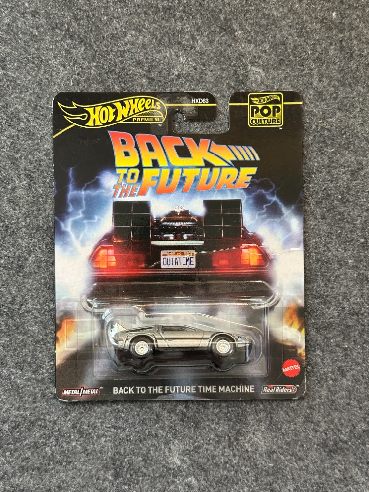 Hot Wheels Back To The Future DeLorean Time Machine Pop Culture Premium (2024)