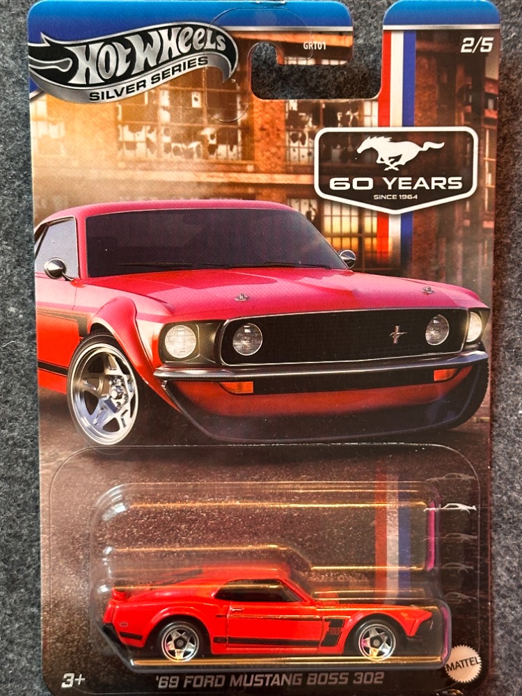 Hot Wheels Silver Series 60 Years Anniversary '69 Ford Mustang Boss 302 (2024)