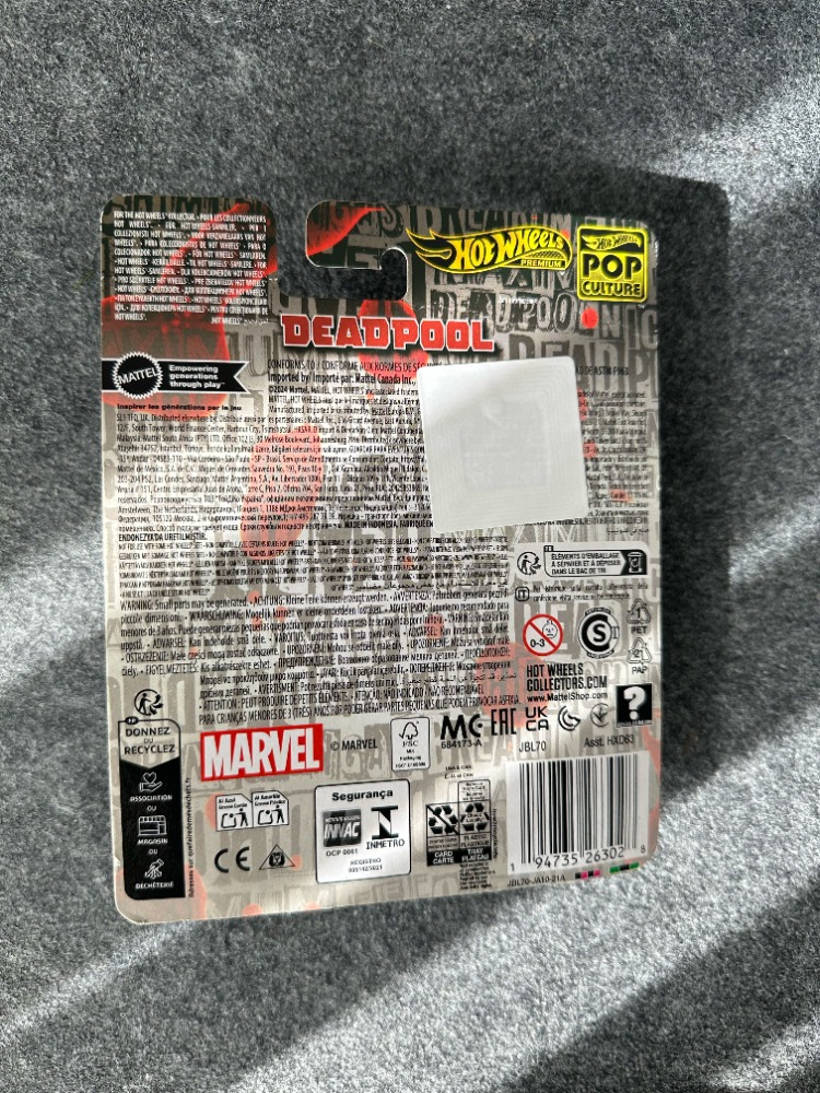 Hot Wheels Deadpool Scooter Pop Culture Premium (2024)