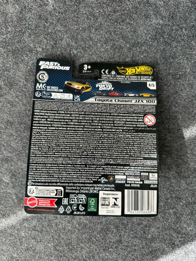 Hot Wheels Toyota Chaser JZX 100 Fast & Furious Premium (2024)