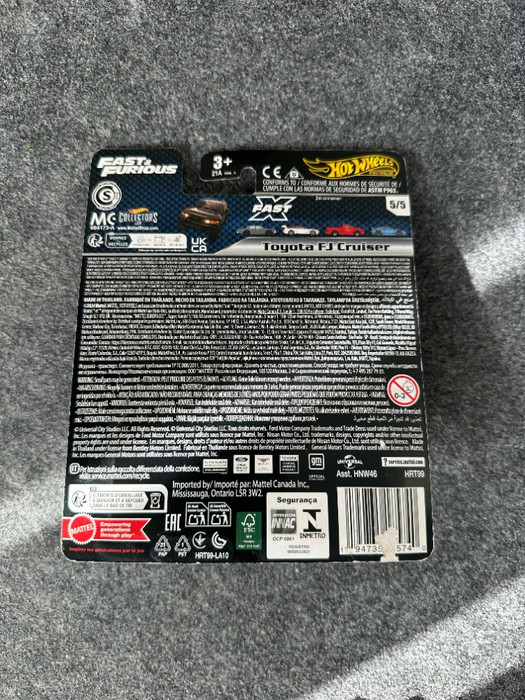 Hot Wheels Toyota FJ Cruiser Fast & Furious Premium (2024)