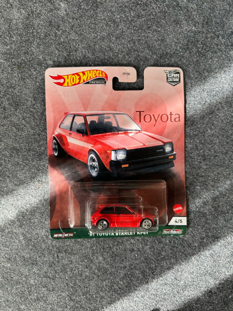 Hot Wheels '81 Toyota Starlet KP61 Car Culture Premium (2021)