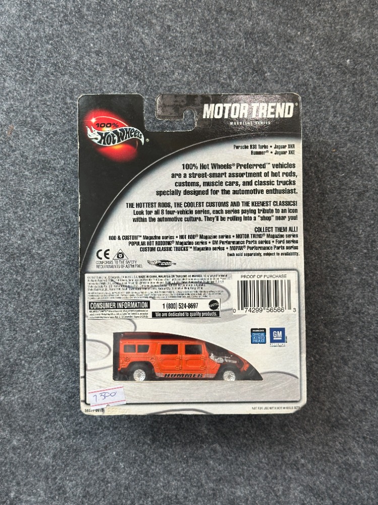 Hot Wheels 100% Motor Trend Magazine Series Hummer (2002)