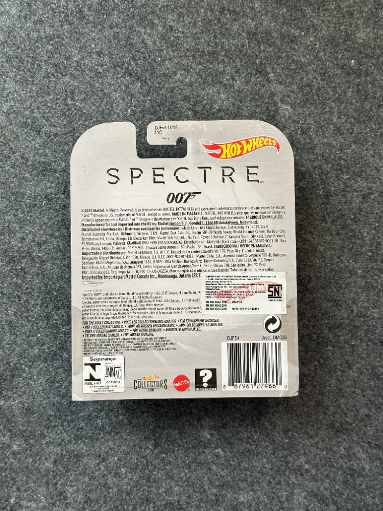 Hot Wheels Retro Entertainment James Bond Spectre Aston Martin DB10 (2015)